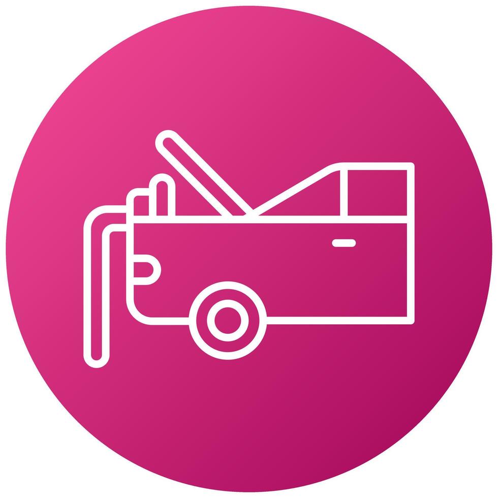 Car Trunk Cleaning Icon Style vector