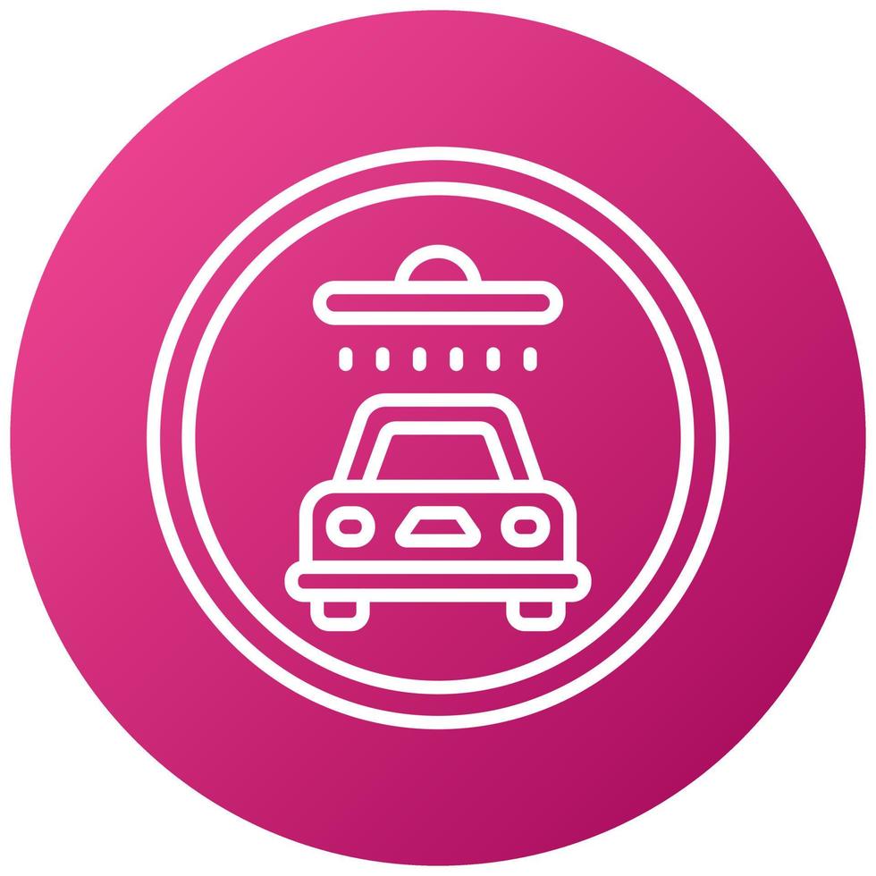 Car Wash Sign Icon Style vector