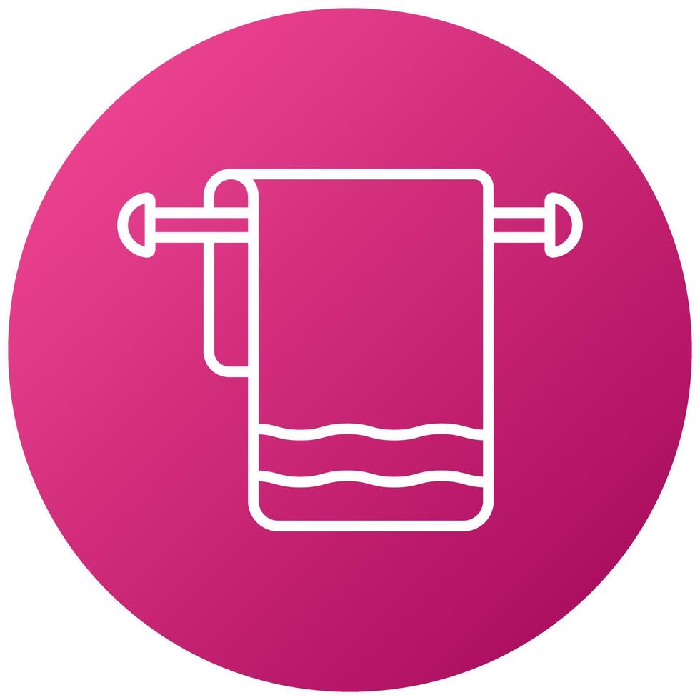 Towel Rack Icon Style vector