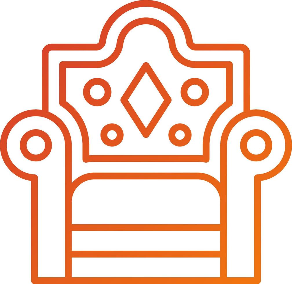 Throne Icon Style vector