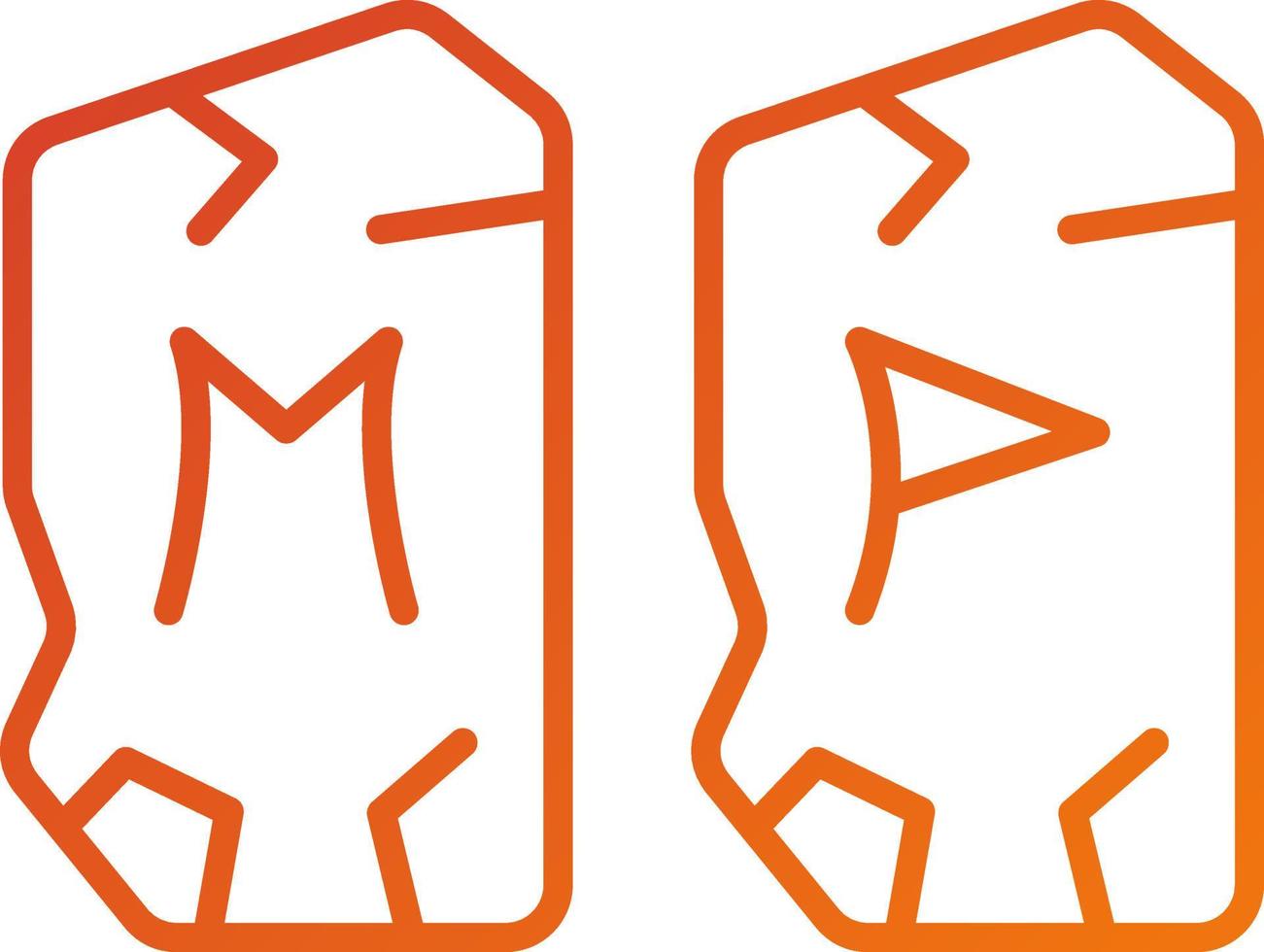 Runes Icon Style vector
