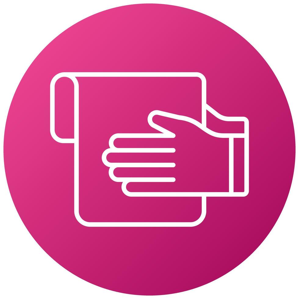 Hand Towel Icon Style vector