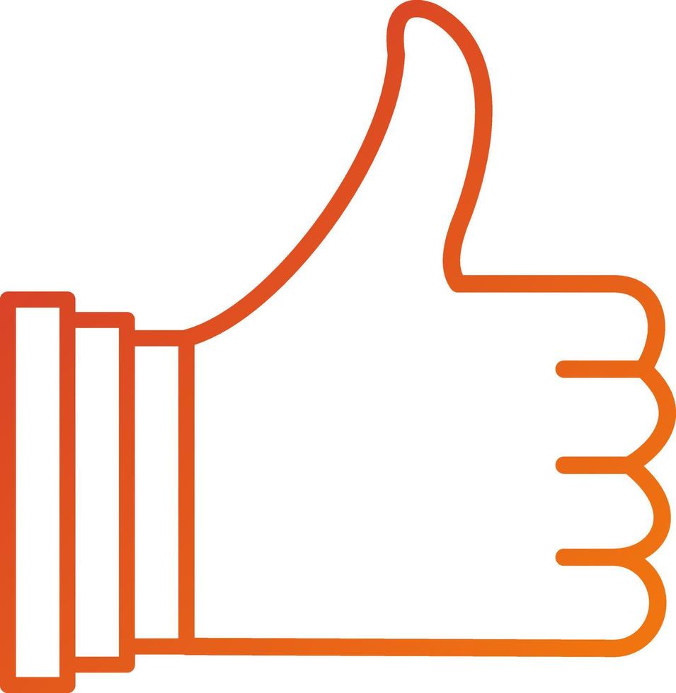 Thumbs Up Icon Style vector