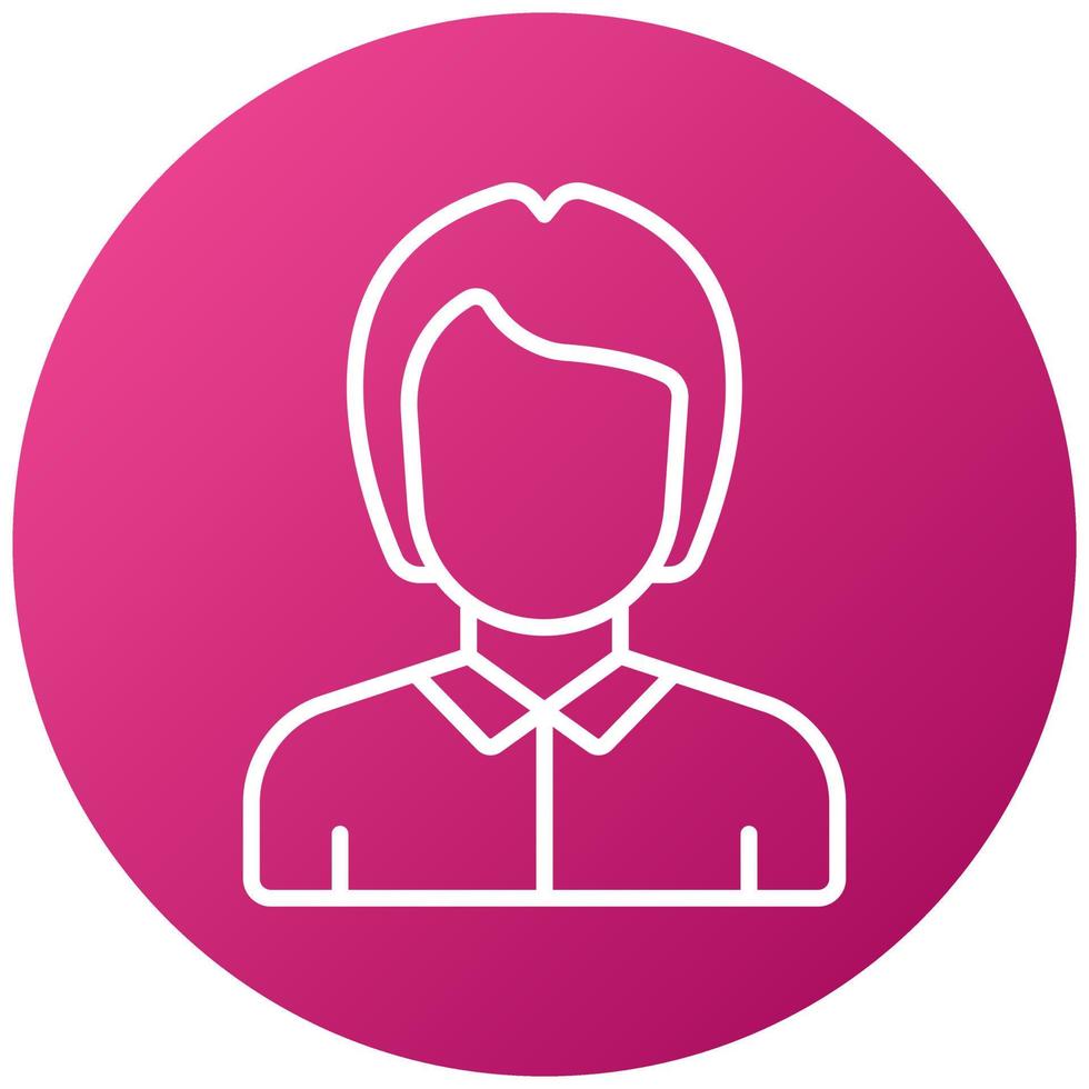 Character Female Icon Style vector