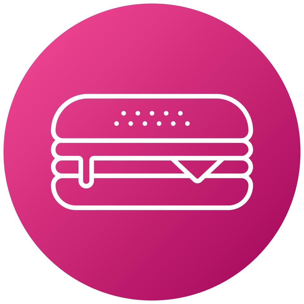 Cheese Burger Icon Style vector
