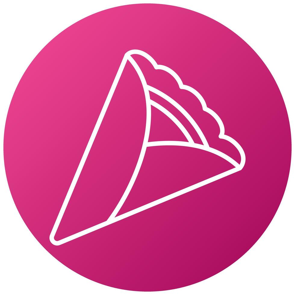 Crepe Icon Style vector