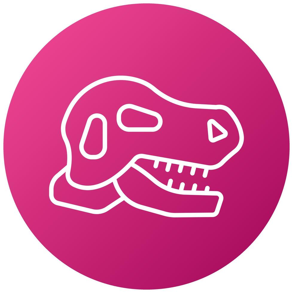 Dinosaur Fossil Icon Style vector