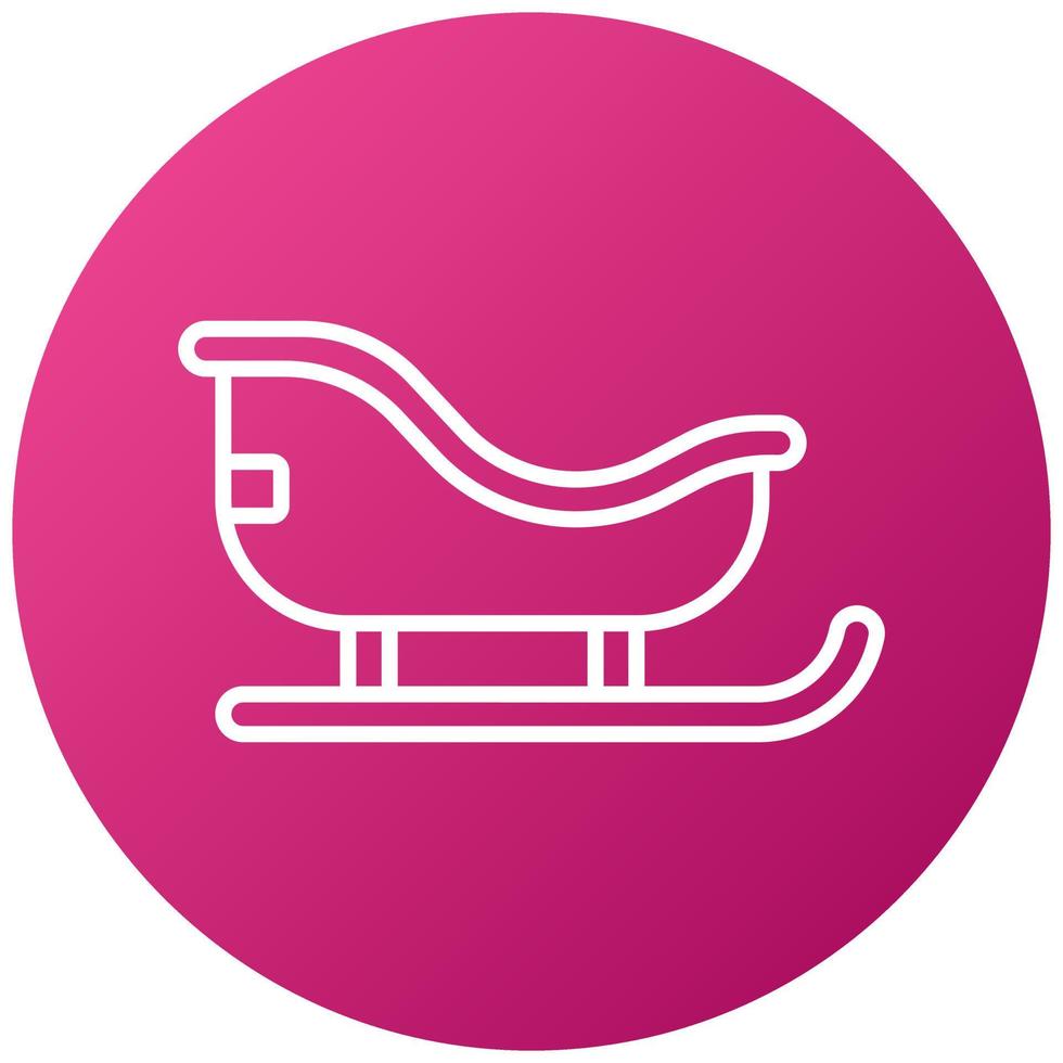 Sled Icon Style vector