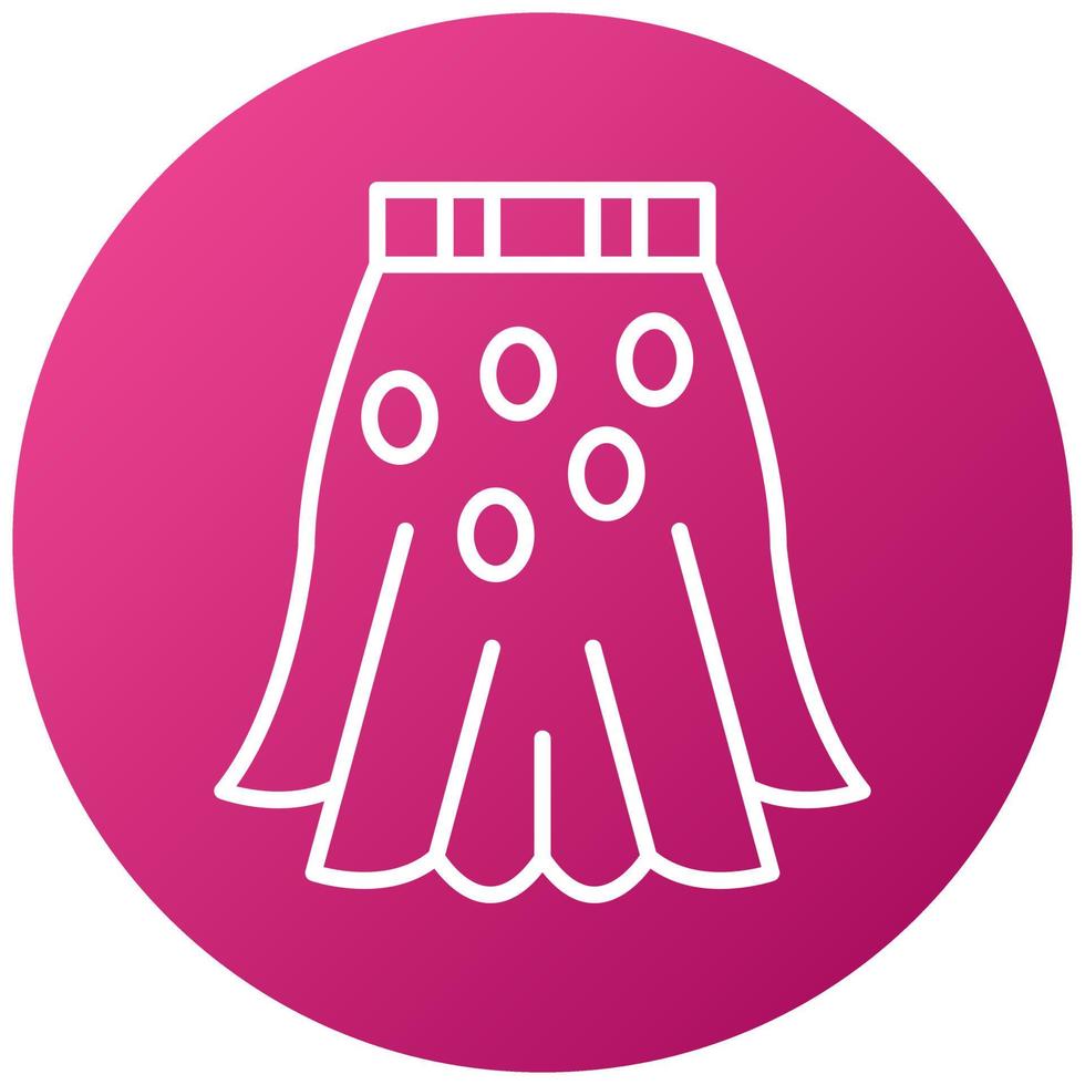 Skirt Icon Style vector