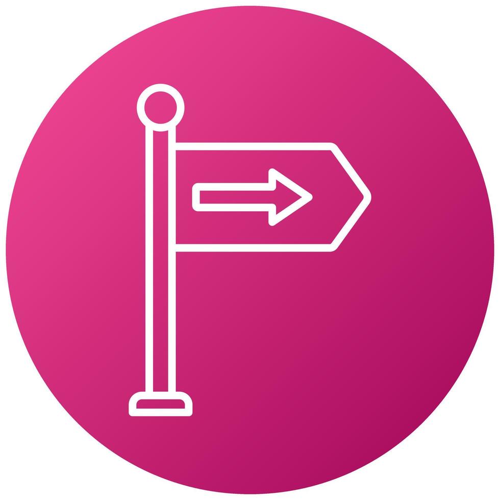 Direction Sign Icon Style vector