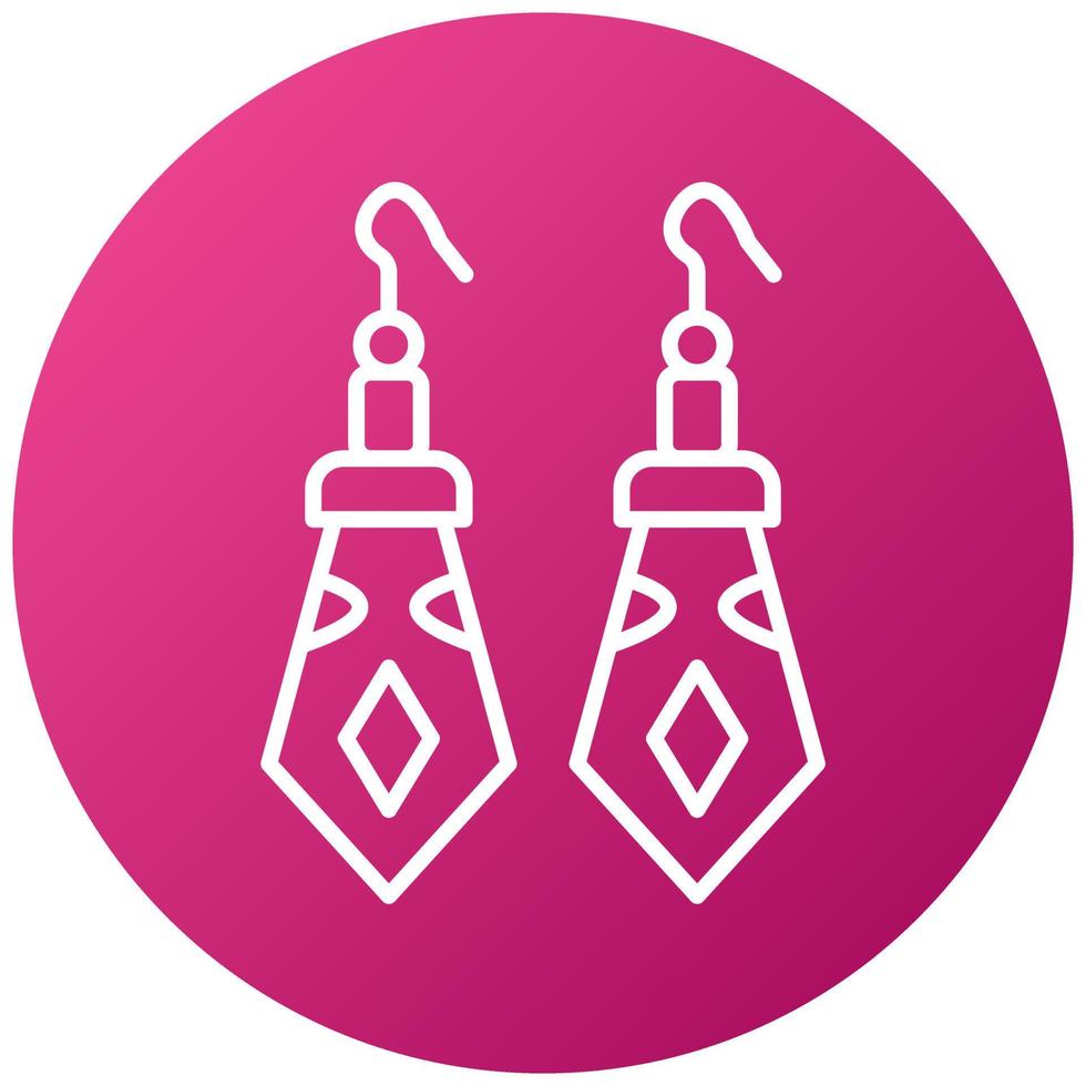 Earrings Icon Style vector