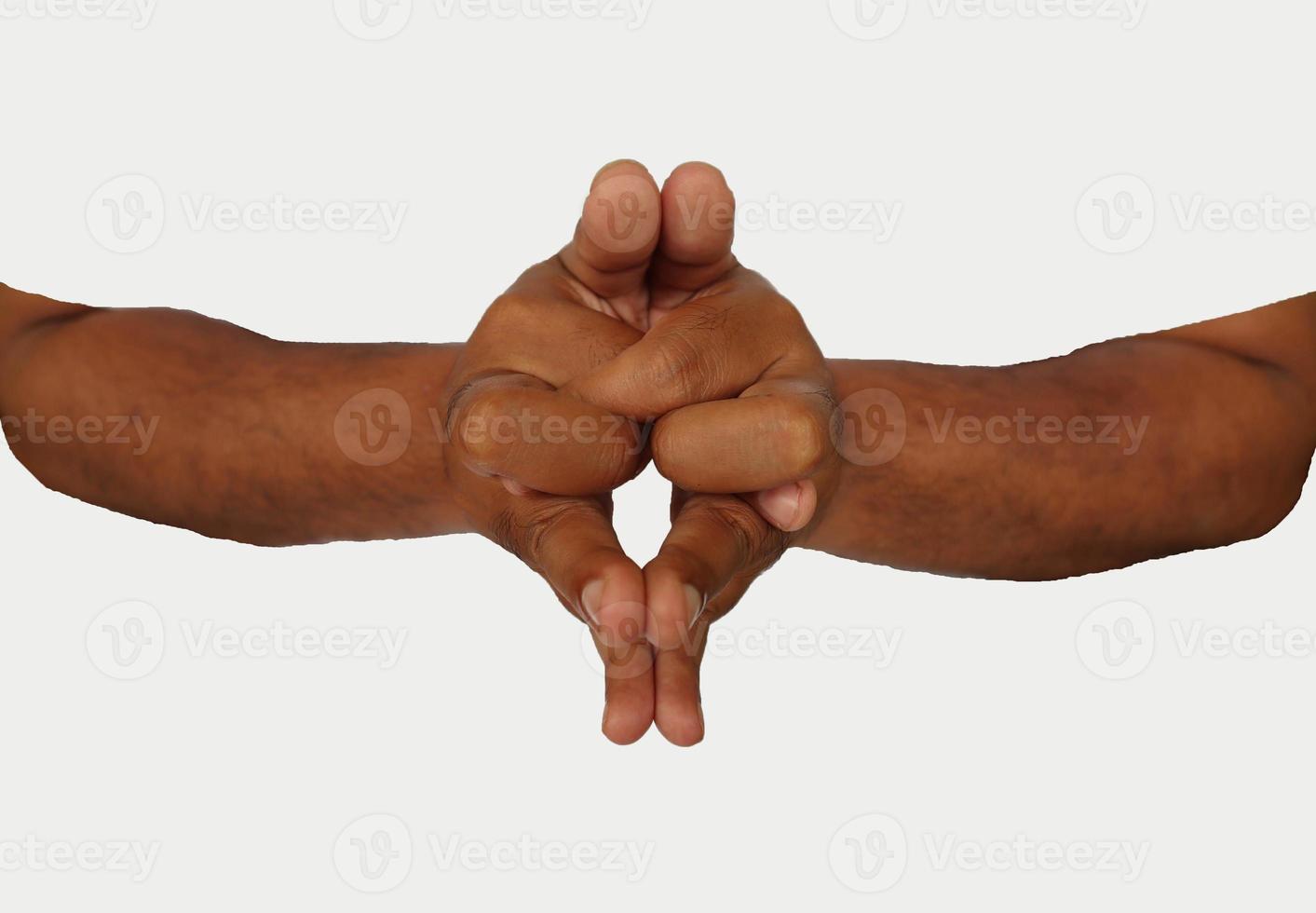 hand mudras. It includes such mudras,. Gestures is isolated on white background. photo