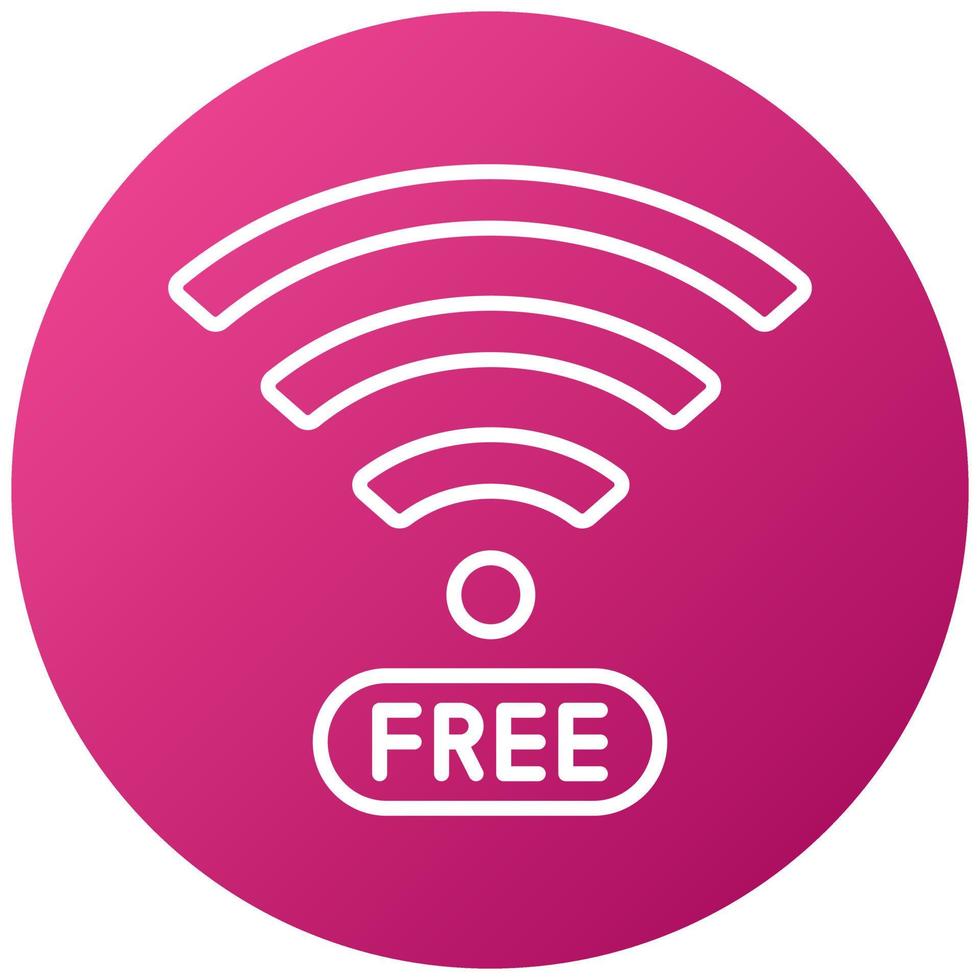 Free Wifi Icon Style vector