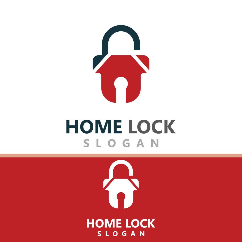Home Lock Creative logo design security key protection concept for business vector