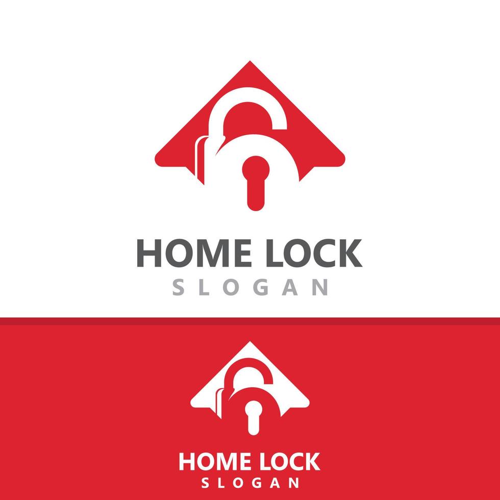 Home Lock Creative logo design security key protection concept for business vector