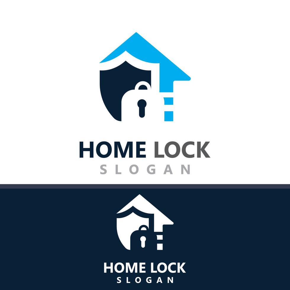Home Lock Creative logo design security key protection concept for business vector