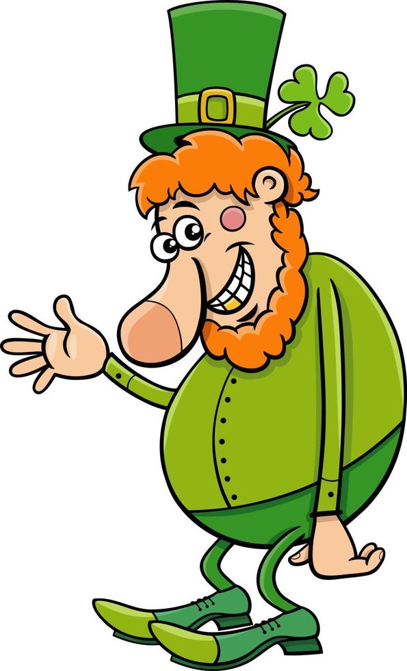 funny cartoon Leprechaun on Saint Patrick Day vector