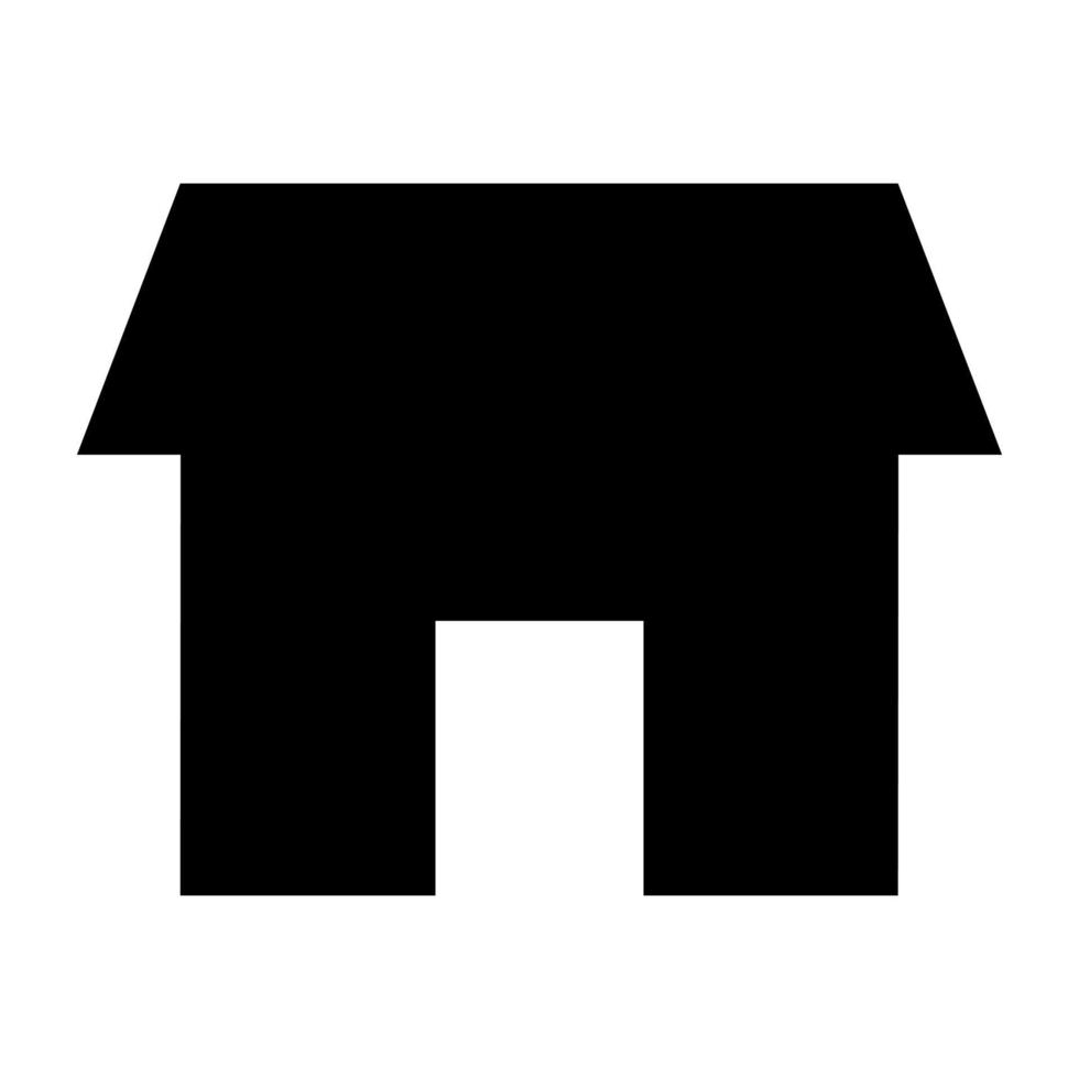 negro casa icono. vector