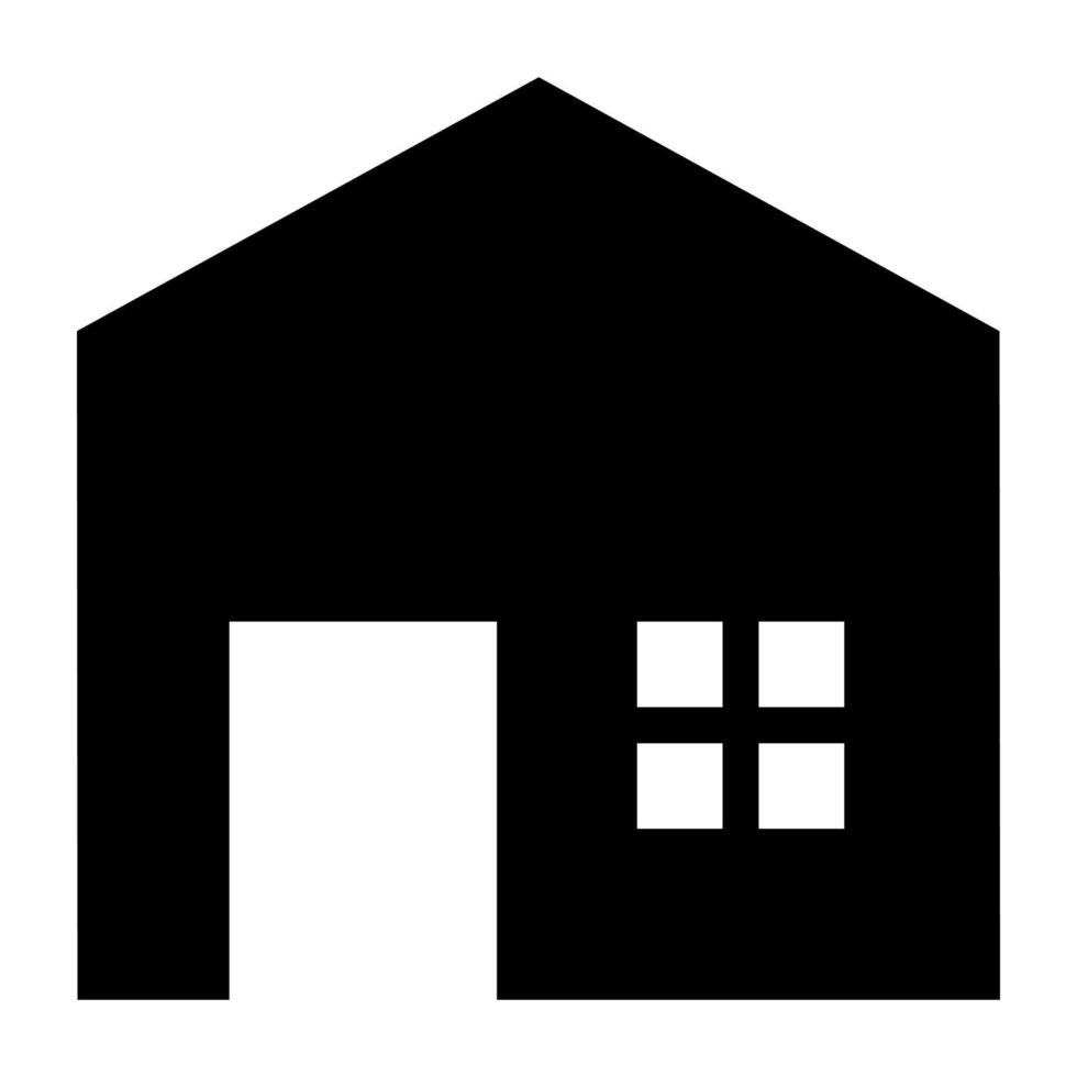 Black House icon. vector