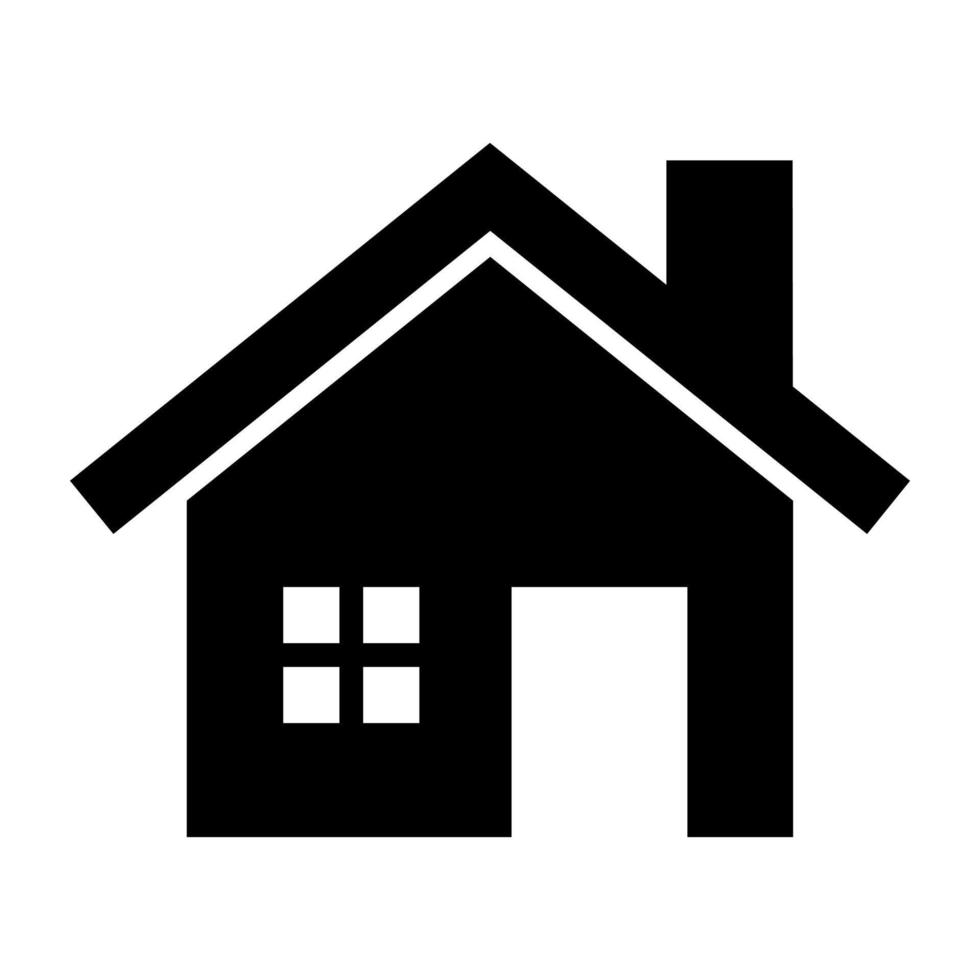 Black House icon. vector