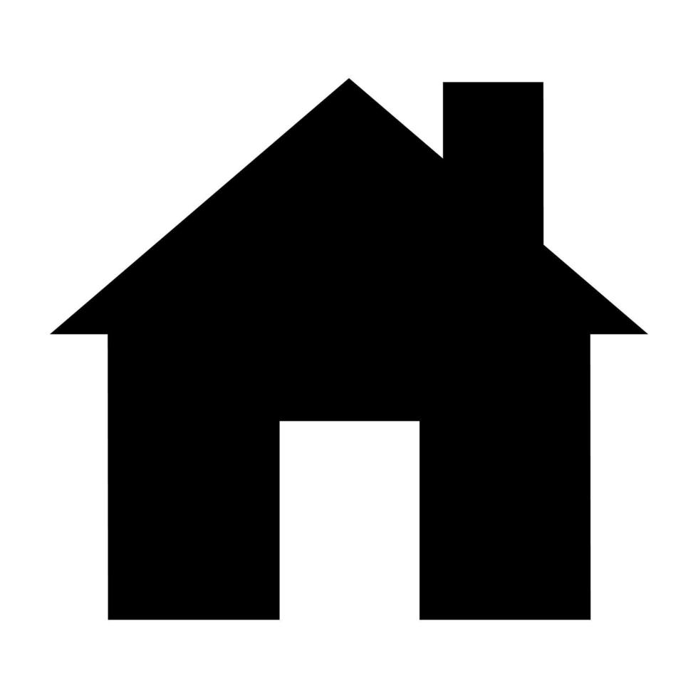 Black House icon. vector