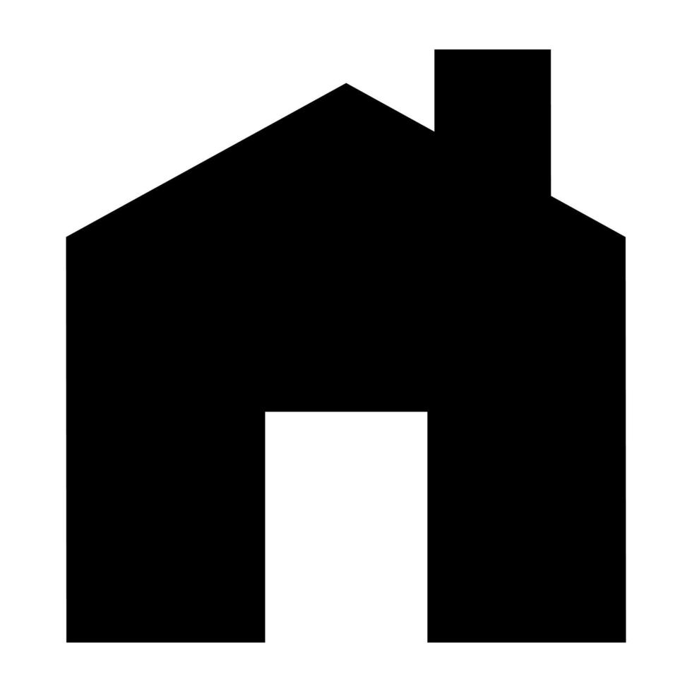 Black House icon. vector