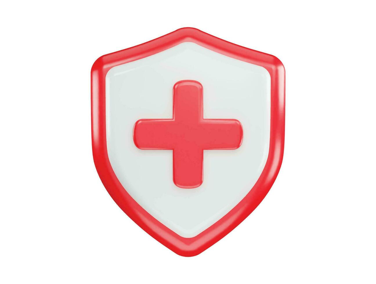 first aid icon with 3d vector icon illustration transparent element