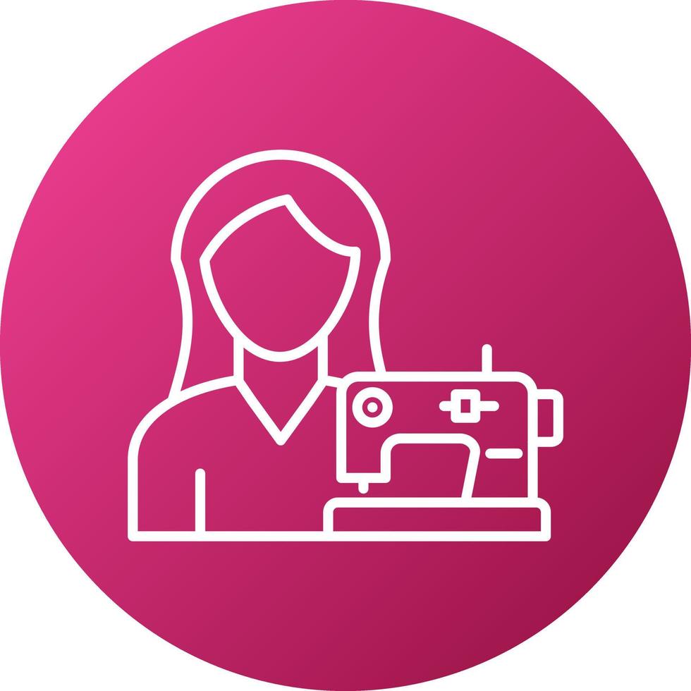 Tailoring Women Icon Style vector