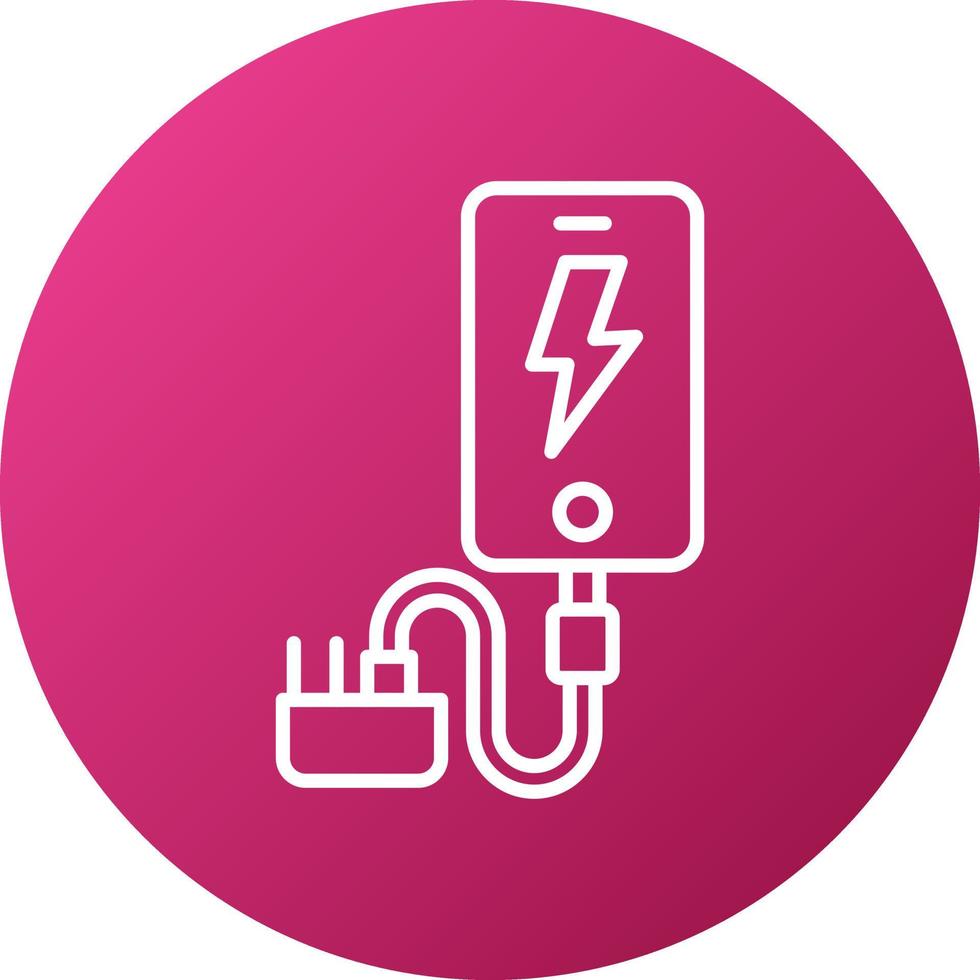 Smartphone Charger Icon Style vector