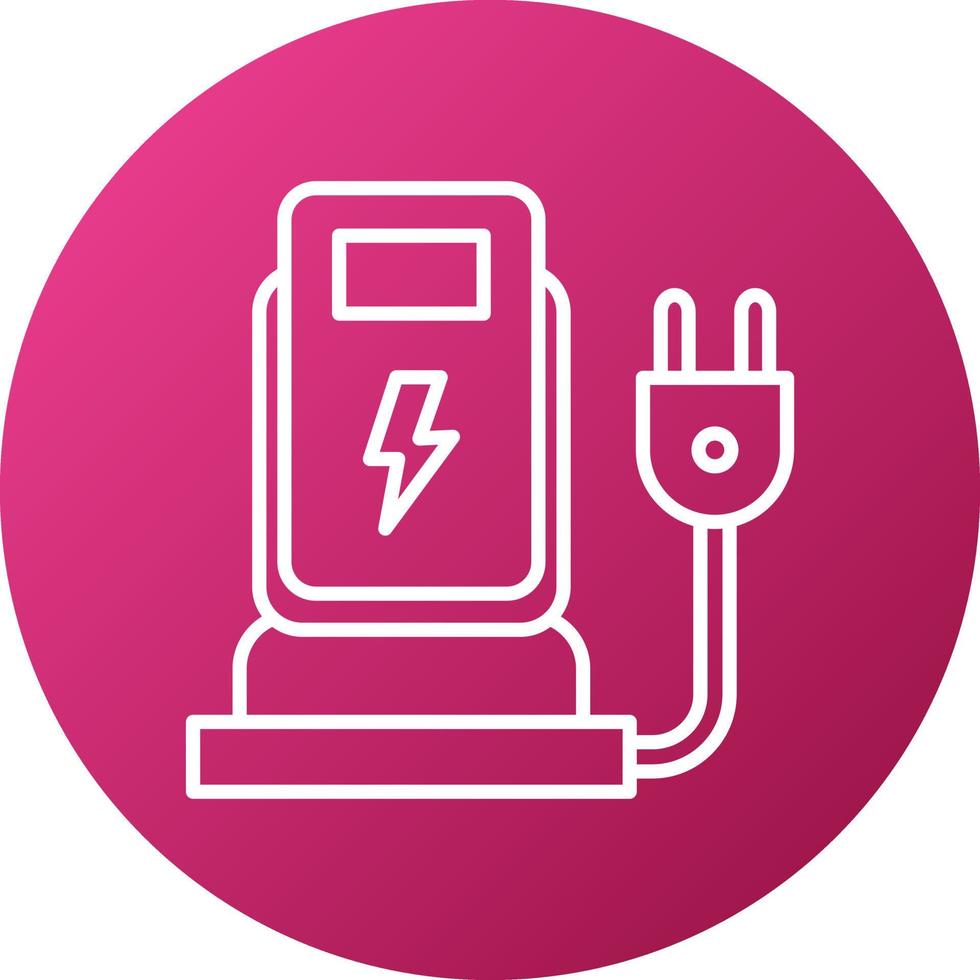 Charging Station Icon Style vector