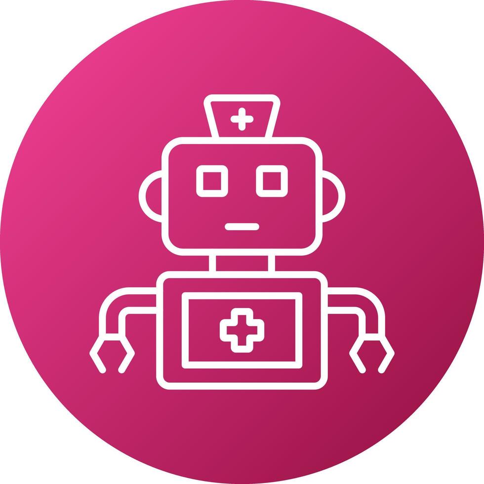 Robotic Nurse Icon Style vector