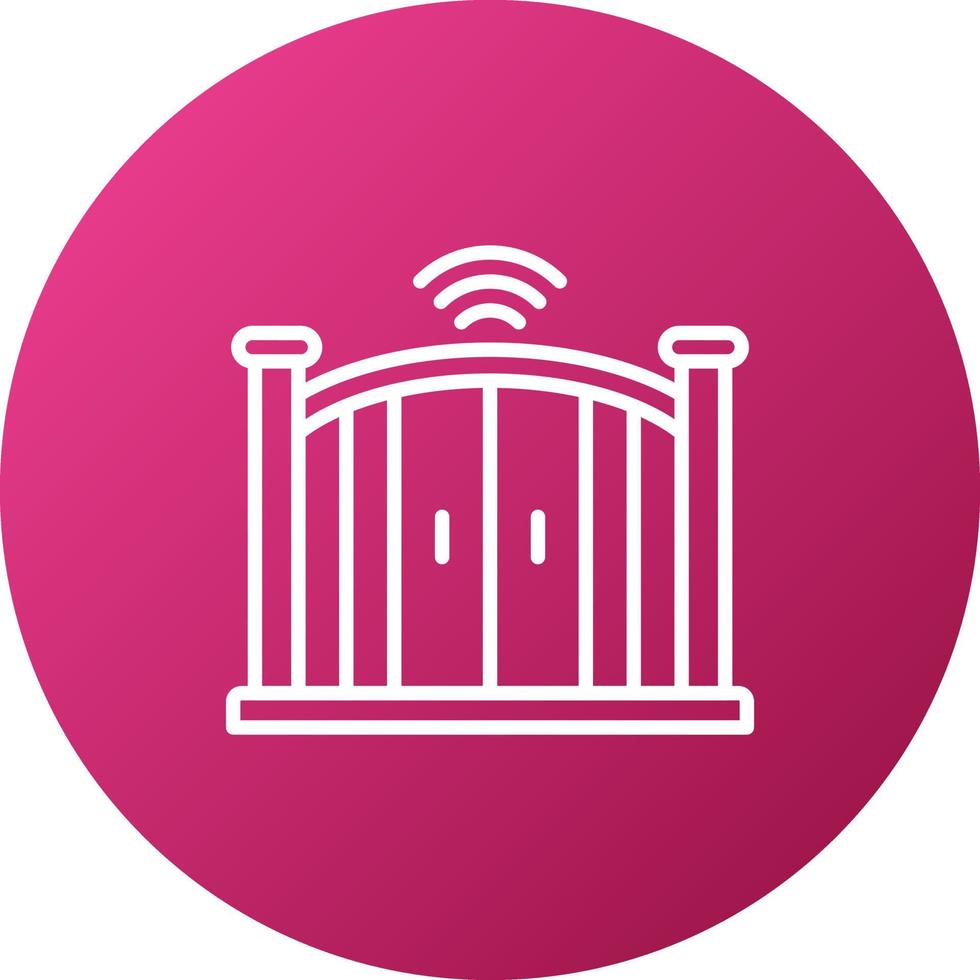 Smart Gate Icon Style vector