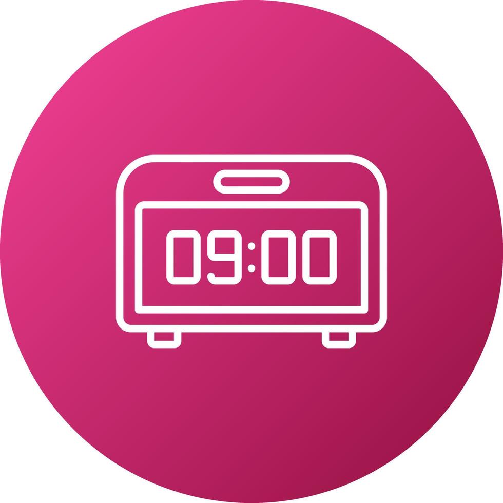 Digital Clock Icon Style vector