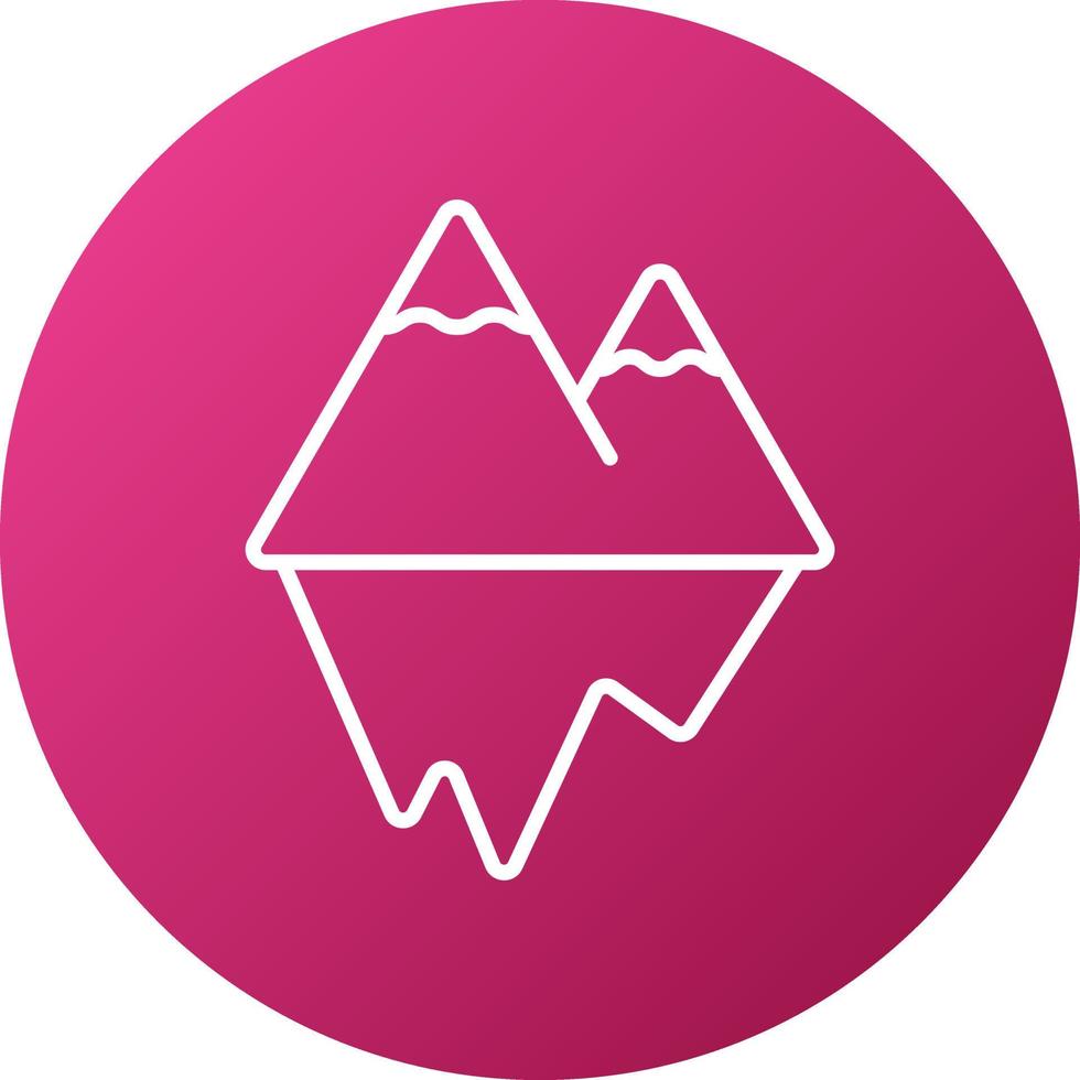 Iceberg Icon Style vector