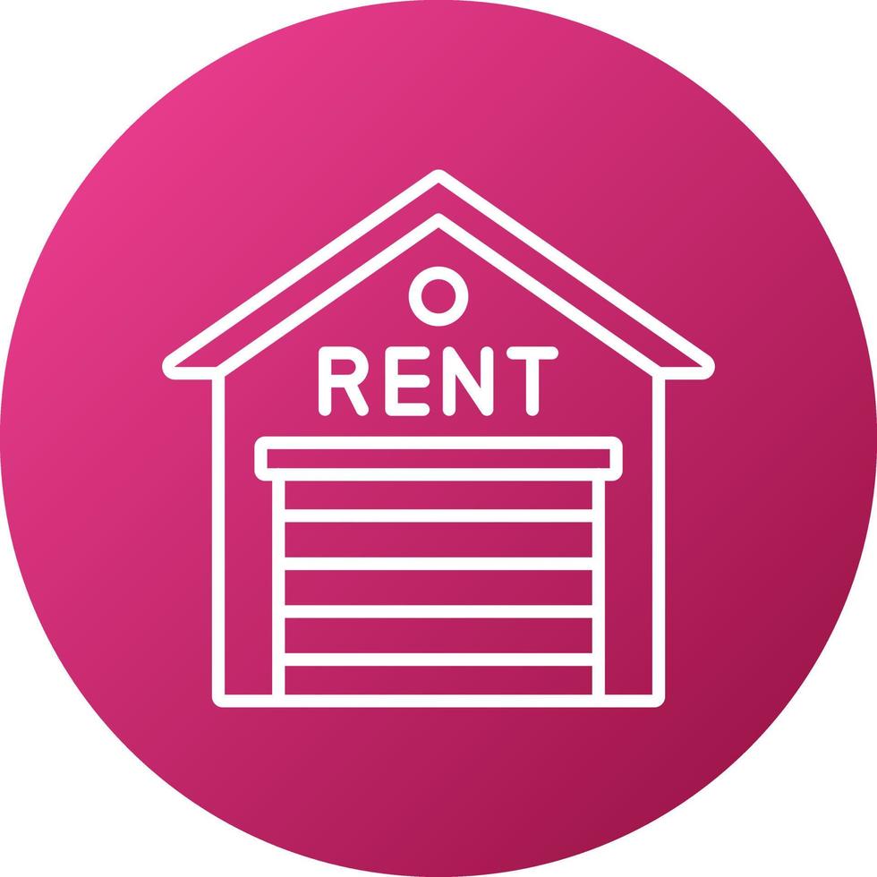 Warehouse Rental Icon Style vector