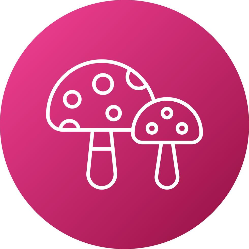 Fungi Icon Style vector