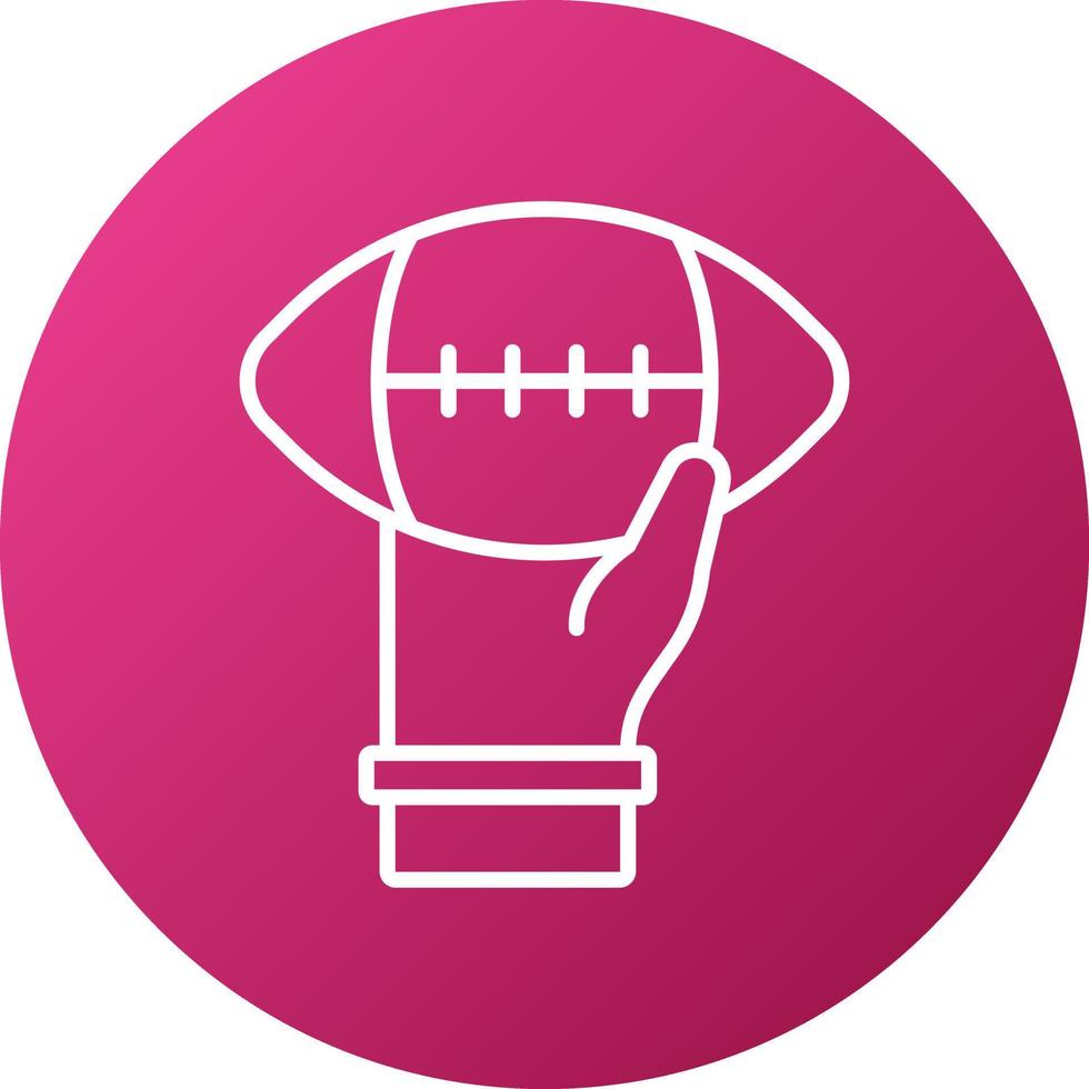 Quarterback Icon Style vector