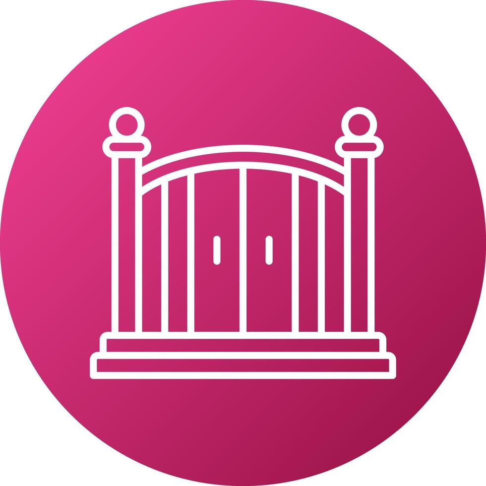 Entry Gate Icon Style vector
