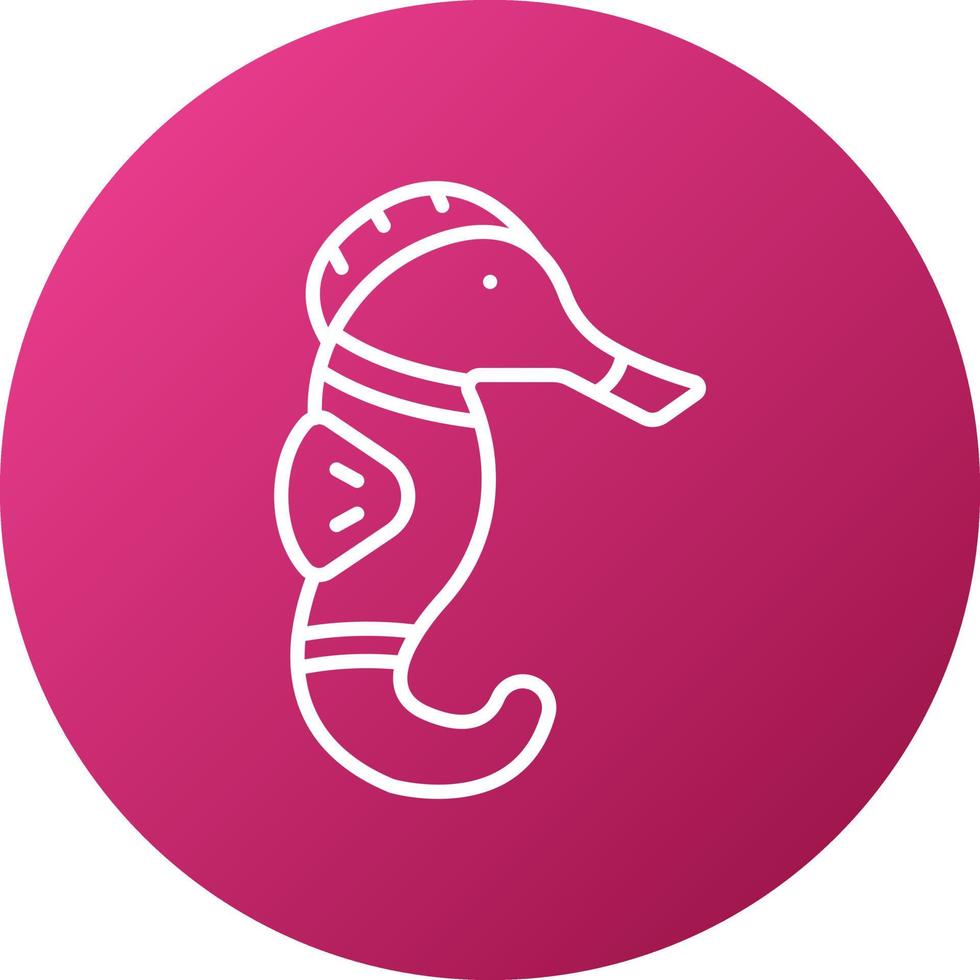 Seahorse Icon Style vector