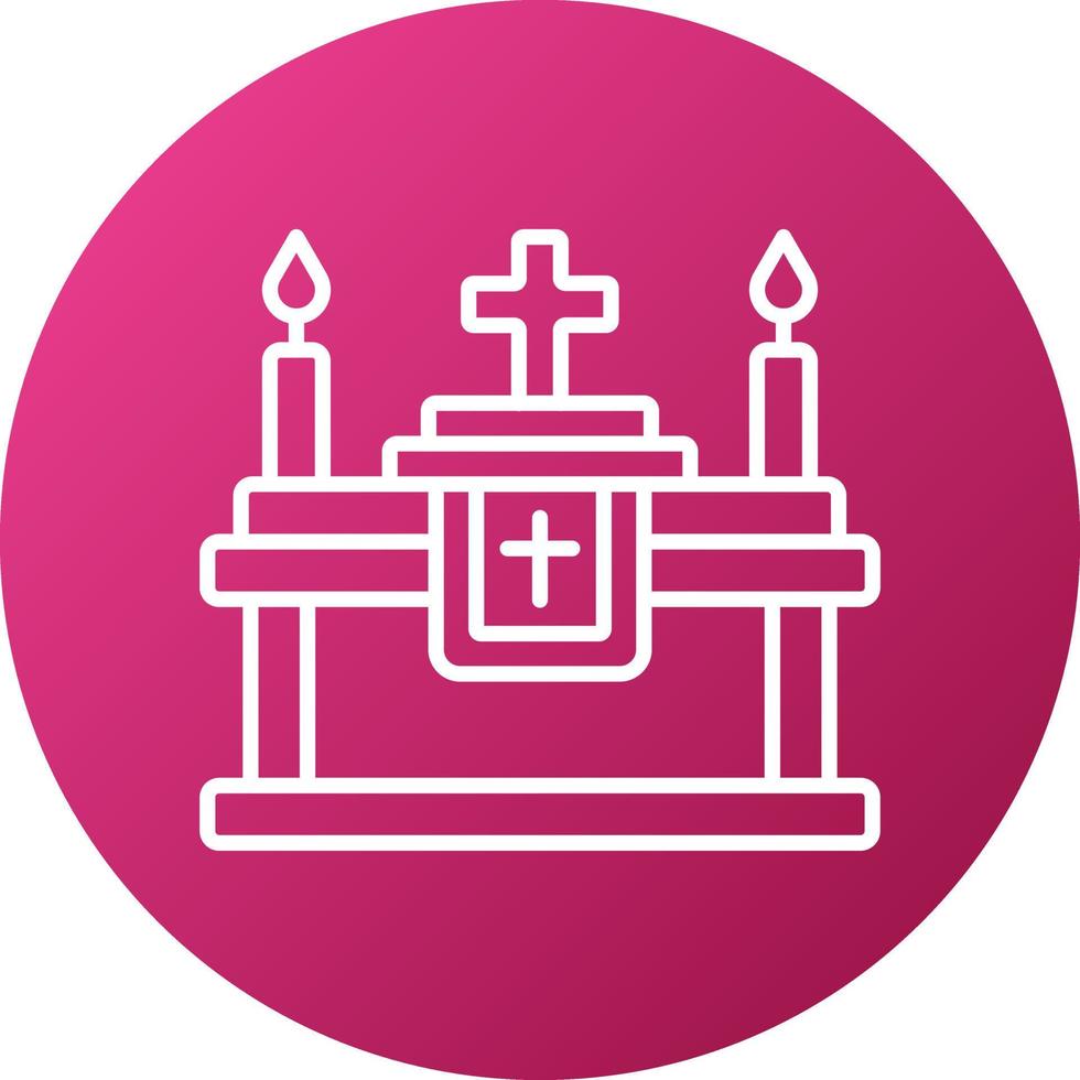 altar icono estilo vector