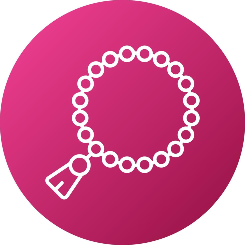 Rosary Icon Style vector