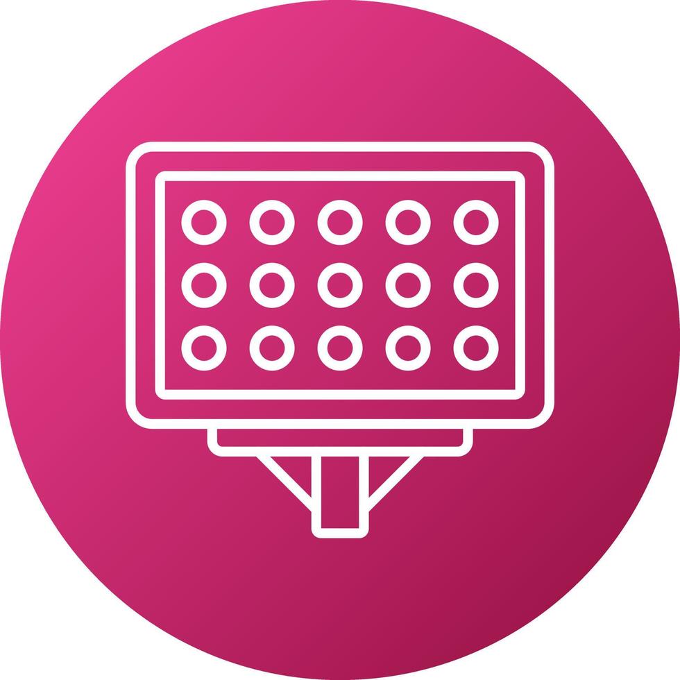 Stadium Lights Icon Style vector