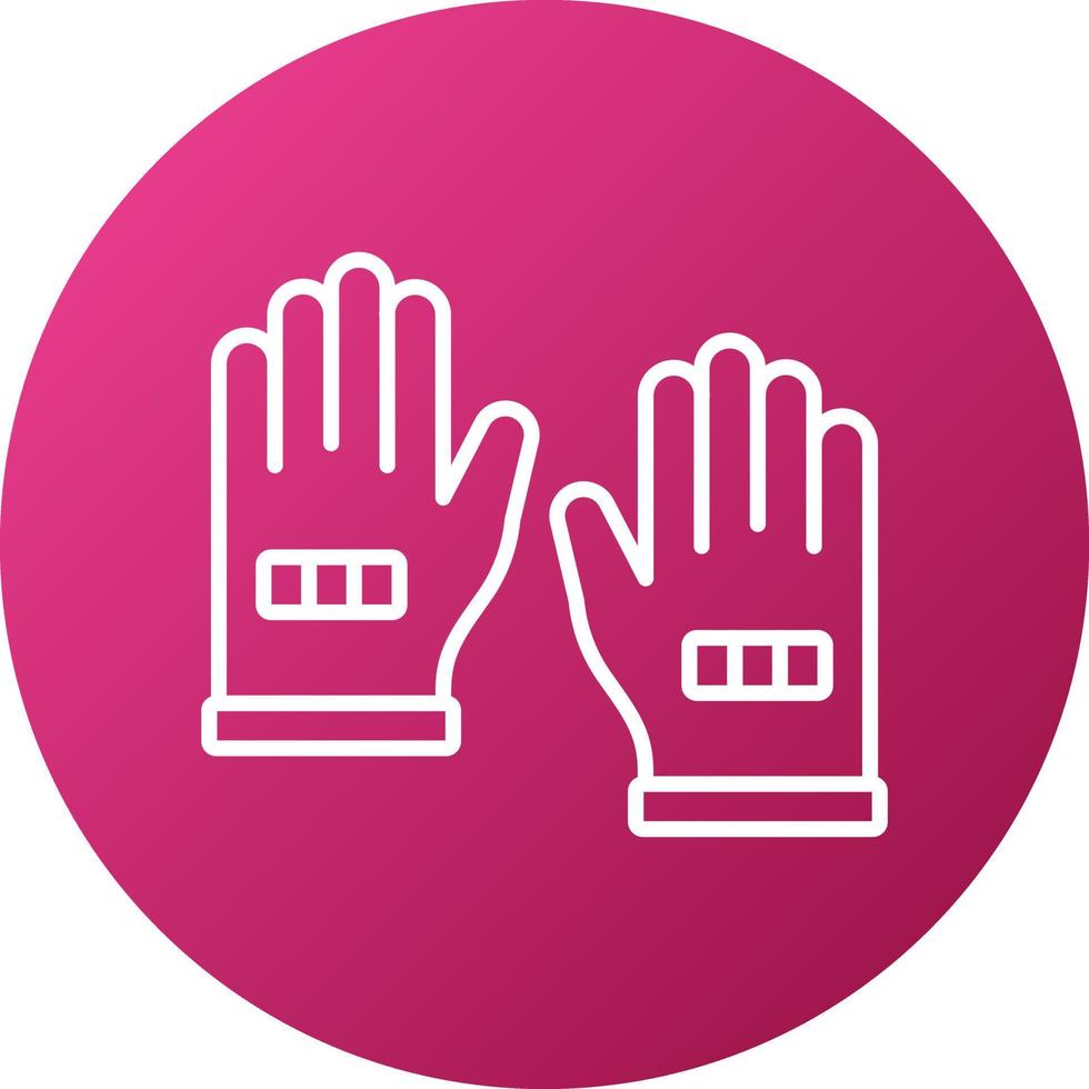 Rugby Gloves Icon Style vector