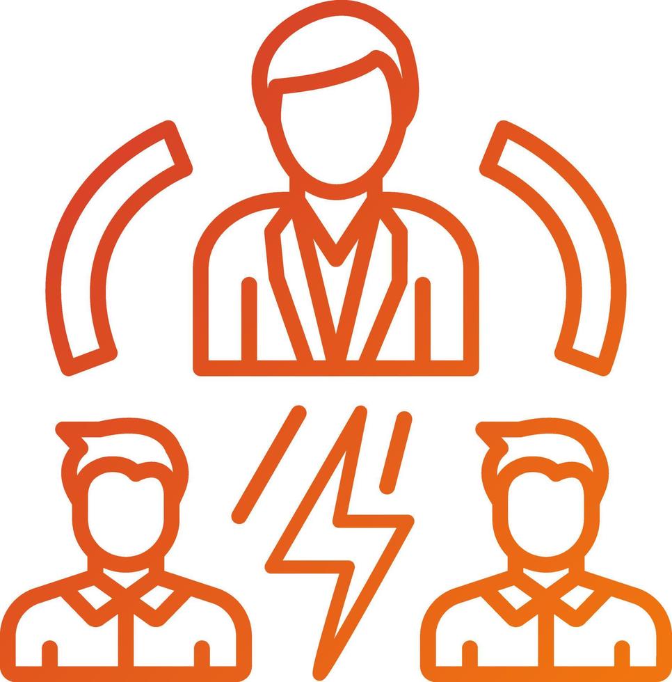 Intermediary Mediator Icon Style vector