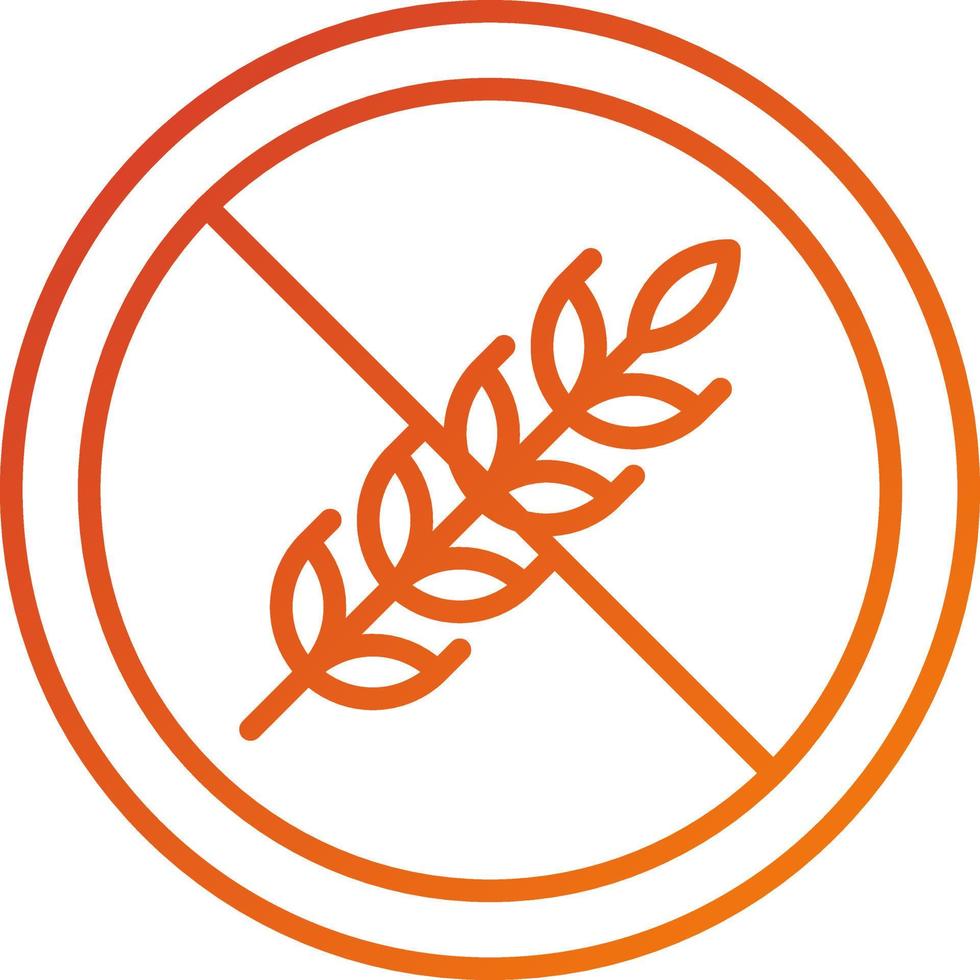Gluten Free Icon Style vector