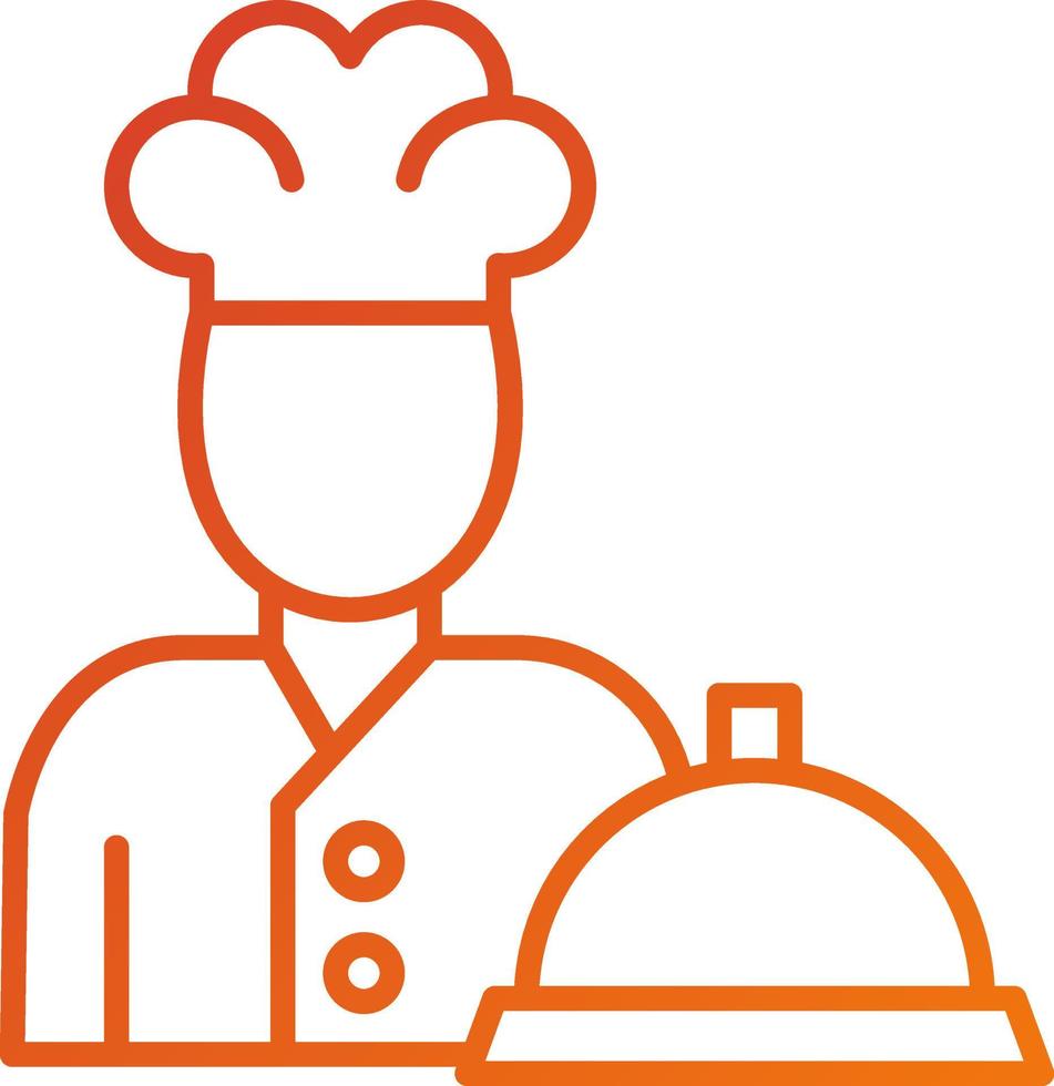 Caterer Icon Style vector