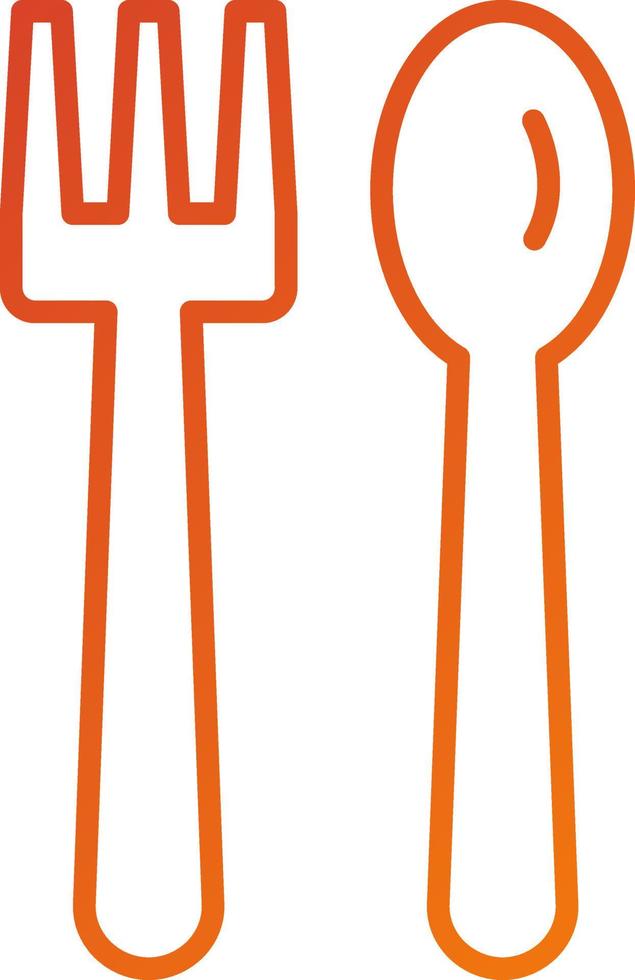 Knife and Fork Icon Style vector