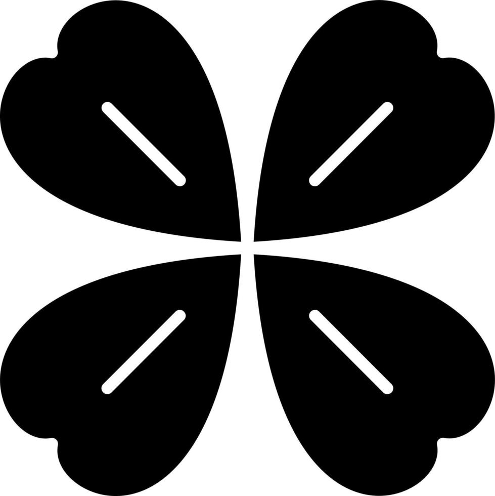 Four Leaf Clover Icon Style vector