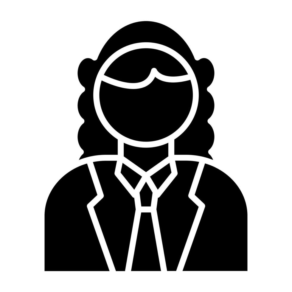 Judge Male Icon Style vector