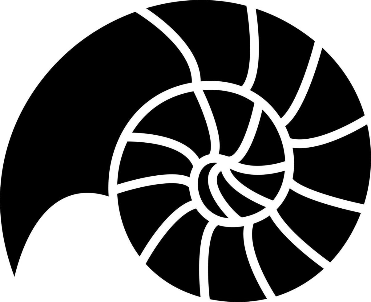 espiral cáscara icono estilo vector